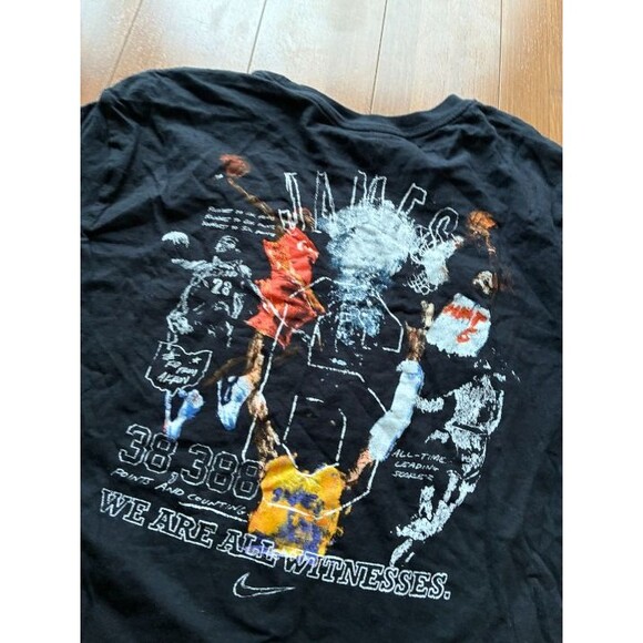 Nike x LeBron James NBA All-Time Scoring Record T-Shirt Witness LBJ Men's  XL - Picture 2 of 5